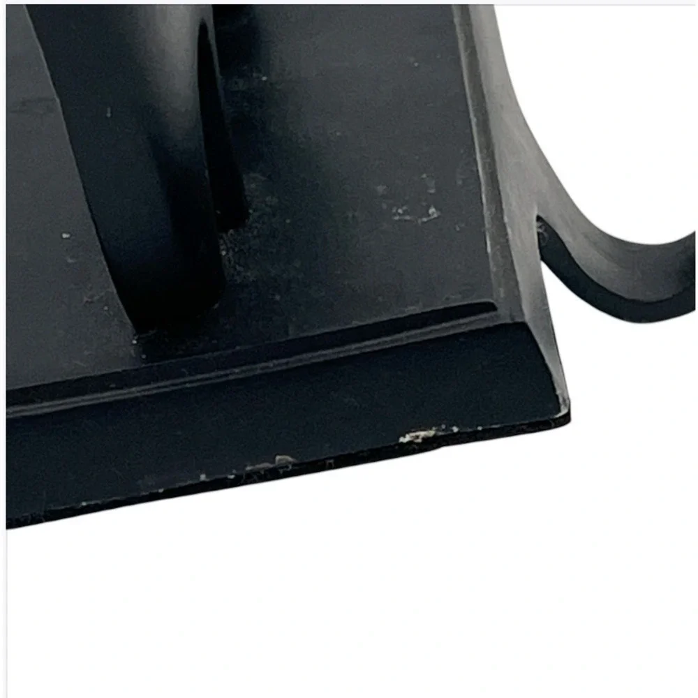 Black Cat Stocking Holder Santa Hat Cast Metal Mantel‎ Hook Christmas Vintage